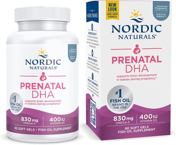 Nordic Naturals Prenatal DHA, Unflavored - 830 mg